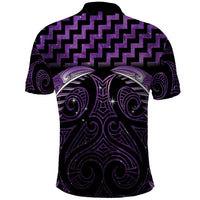 Purple Matariki New Zealand Polo Shirt Maori Poutama Galaxy Vibes LT14 - Polynesian Pride
