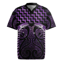 Purple Matariki New Zealand Rugby Jersey Maori Poutama Galaxy Vibes LT14 Purple - Polynesian Pride