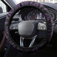 Purple Matariki New Zealand Steering Wheel Cover Maori Poutama Galaxy Vibes LT14 - Polynesian Pride