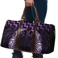 Purple Matariki New Zealand Travel Bag Maori Poutama Galaxy Vibes LT14 - Polynesian Pride