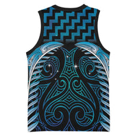 Blue Matariki New Zealand Basketball Jersey Maori Poutama Galaxy Vibes LT14 - Polynesian Pride