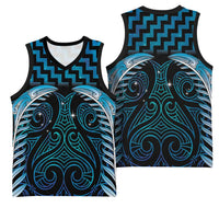 Blue Matariki New Zealand Basketball Jersey Maori Poutama Galaxy Vibes LT14 - Polynesian Pride