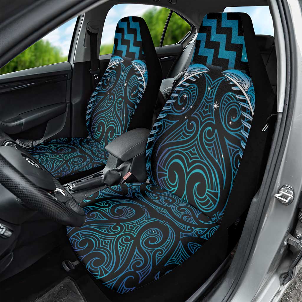 Blue Matariki New Zealand Car Seat Cover Maori Poutama Galaxy Vibes LT14 - Polynesian Pride