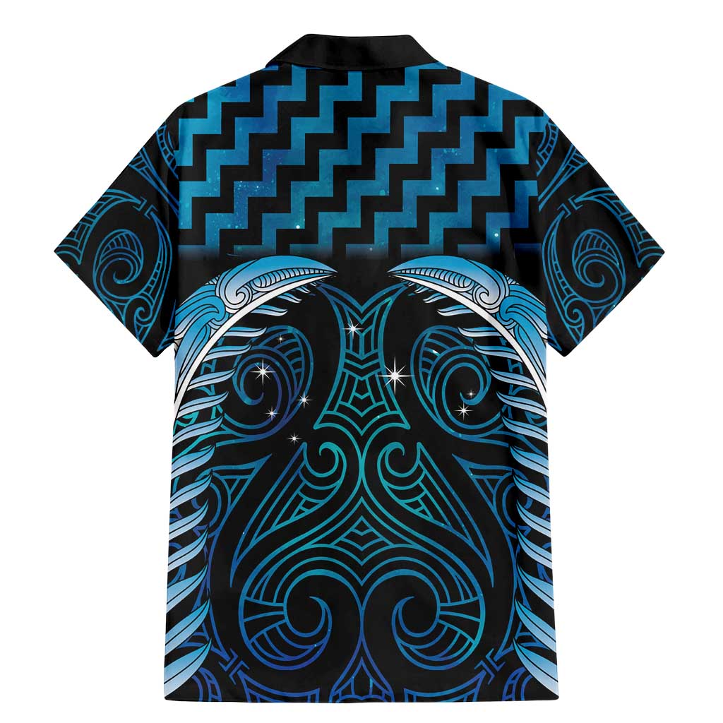 Blue Matariki New Zealand Family Matching Mermaid Dress and Hawaiian Shirt Maori Poutama Galaxy Vibes LT14 - Polynesian Pride