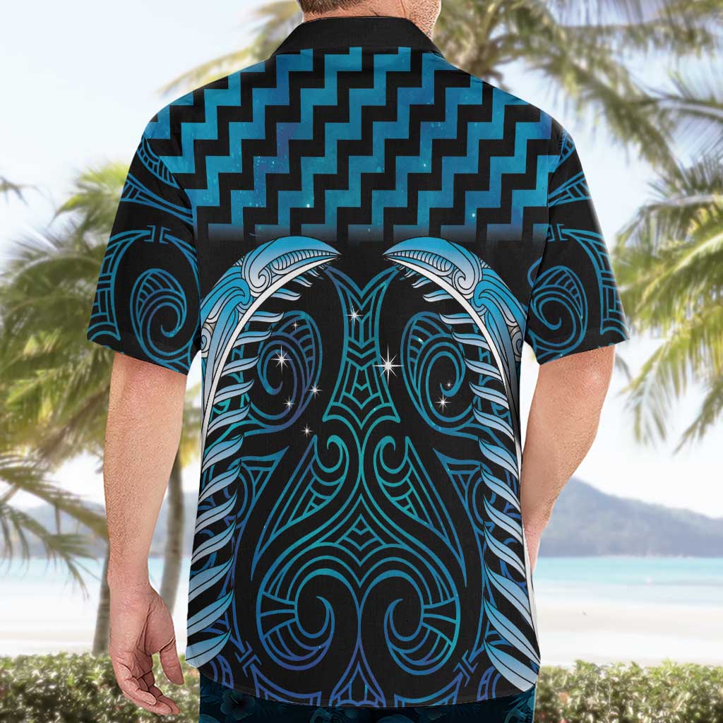 Blue Matariki New Zealand Hawaiian Shirt Maori Poutama Galaxy Vibes LT14 - Polynesian Pride