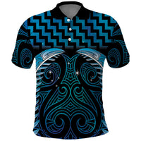Blue Matariki New Zealand Polo Shirt Maori Poutama Galaxy Vibes LT14 Blue - Polynesian Pride