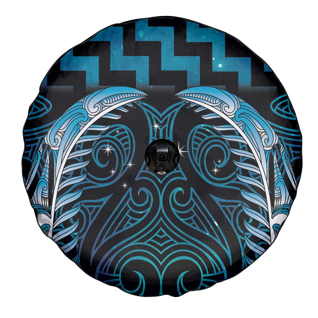 Blue Matariki New Zealand Spare Tire Cover Maori Poutama Galaxy Vibes LT14 - Polynesian Pride