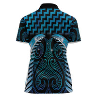 Blue Matariki New Zealand Women Polo Shirt Maori Poutama Galaxy Vibes LT14 - Polynesian Pride