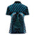 Blue Matariki New Zealand Women Polo Shirt Maori Poutama Galaxy Vibes
