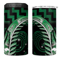 Green Matariki New Zealand 4 in 1 Can Cooler Tumbler Maori Poutama Galaxy Vibes LT14 One Size: 16 oz Green - Polynesian Pride