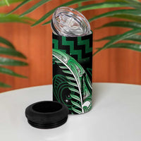 Green Matariki New Zealand 4 in 1 Can Cooler Tumbler Maori Poutama Galaxy Vibes LT14 - Polynesian Pride