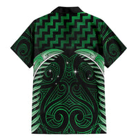 Green Matariki New Zealand Family Matching Mermaid Dress and Hawaiian Shirt Maori Poutama Galaxy Vibes LT14 - Polynesian Pride