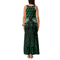 Green Matariki New Zealand Family Matching Tank Maxi Dress and Hawaiian Shirt Maori Poutama Galaxy Vibes LT14 - Polynesian Pride
