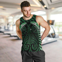Green Matariki New Zealand Men Tank Top Maori Poutama Galaxy Vibes LT14 Green - Polynesian Pride