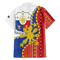 Philippines Independence Day Family Matching Tank Maxi Dress and Hawaiian Shirt Pilipinas Sun Stars Igorot Pattern LT14 - Polynesian Pride