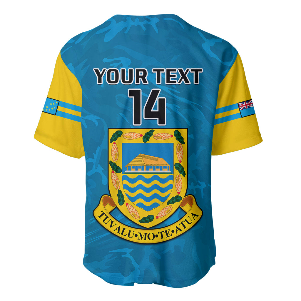 Personalised Tuvalu Islands Football Baseball Jersey Polynesian Pattern Sporty Style LT14 - Polynesian Pride