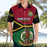 Vanuatu Football Hawaiian Shirt Vanuatuan Coat Of Arm Polynesian Flag Style LT14 - Polynesian Pride