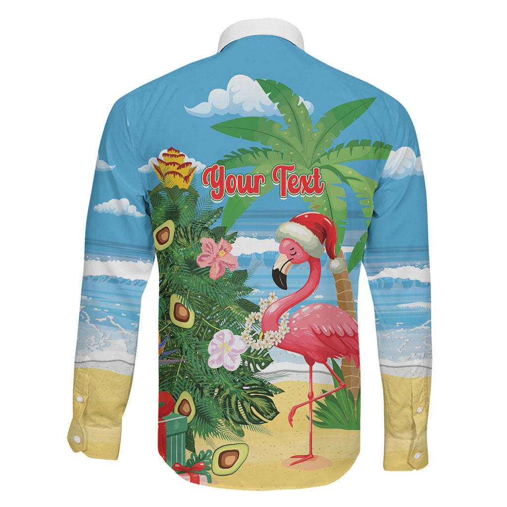 Flamingo Hawaii Summer Christmas Personalized Family Matching Mermaid Dress and Hawaiian Shirt Mele Kalikimaka Beachy Vibes LT14 - Polynesian Pride