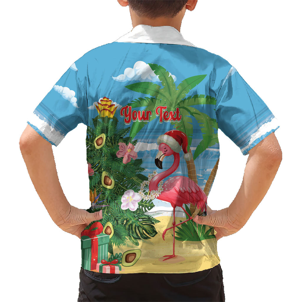 Flamingo Hawaii Summer Christmas Personalized Family Matching Tank Maxi Dress and Hawaiian Shirt Mele Kalikimaka Beachy Vibes LT14 - Polynesian Pride