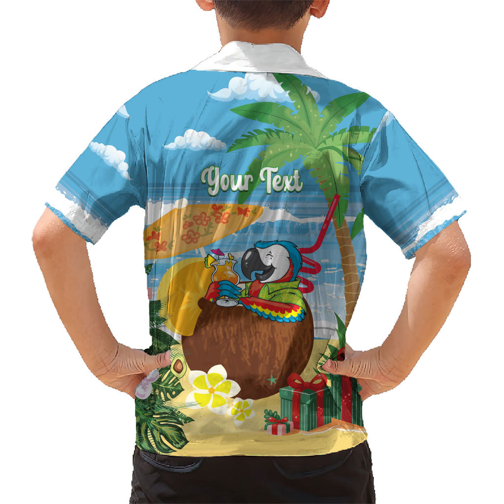 Chilling Parrot Hawaii Summer Christmas Personalized Family Matching Long Sleeve Bodycon Dress and Hawaiian Shirt It's 5 O'Clock Somewhere Beachy Vibes LT14 - Polynesian Pride