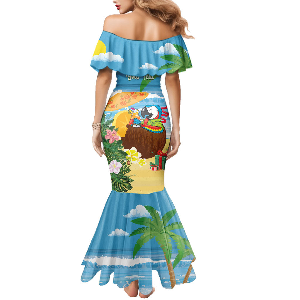 Chilling Parrot Hawaii Summer Christmas Personalized Family Matching Mermaid Dress and Hawaiian Shirt It's 5 O'Clock Somewhere Beachy Vibes LT14 - Polynesian Pride