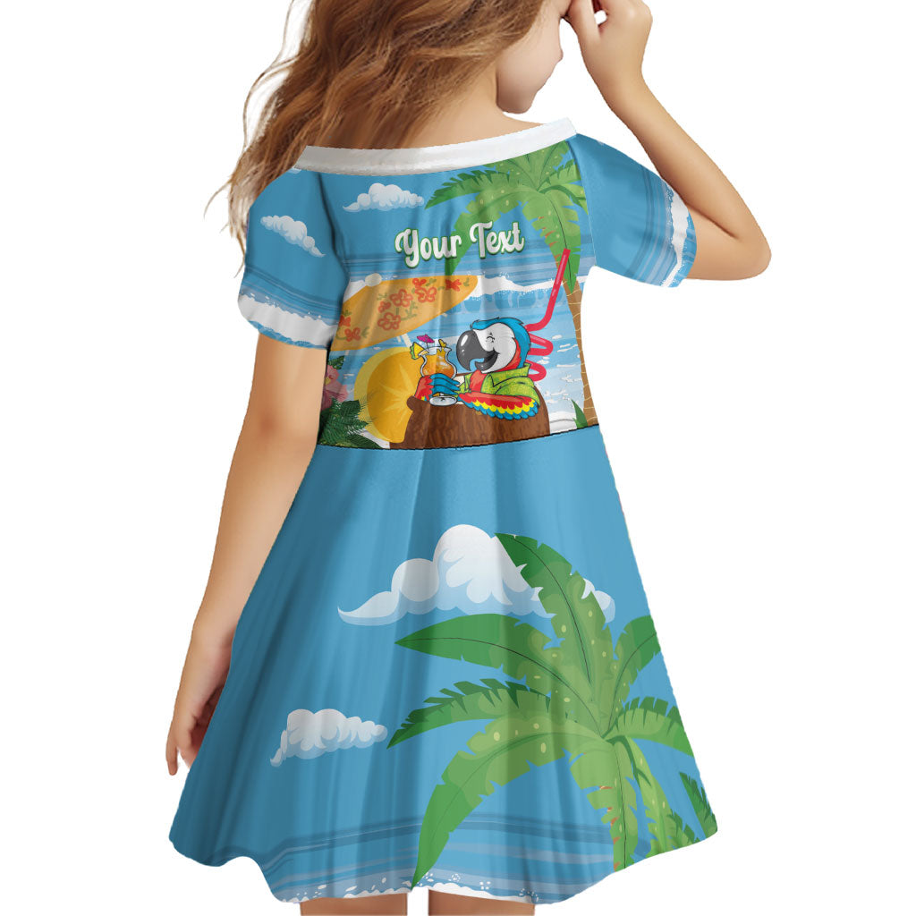Chilling Parrot Hawaii Summer Christmas Personalized Family Matching Off Shoulder Short Dress and Hawaiian Shirt It's 5 O'Clock Somewhere Beachy Vibes LT14 - Polynesian Pride