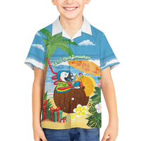 Chilling Parrot Hawaii Summer Christmas Personalized Hawaiian Shirt It's 5 O'Clock Somewhere Beachy Vibes