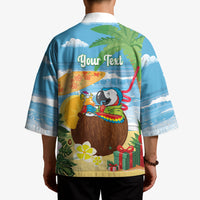 Chilling Parrot Hawaii Summer Christmas Personalized Kimono It's 5 O'Clock Somewhere Beachy Vibes