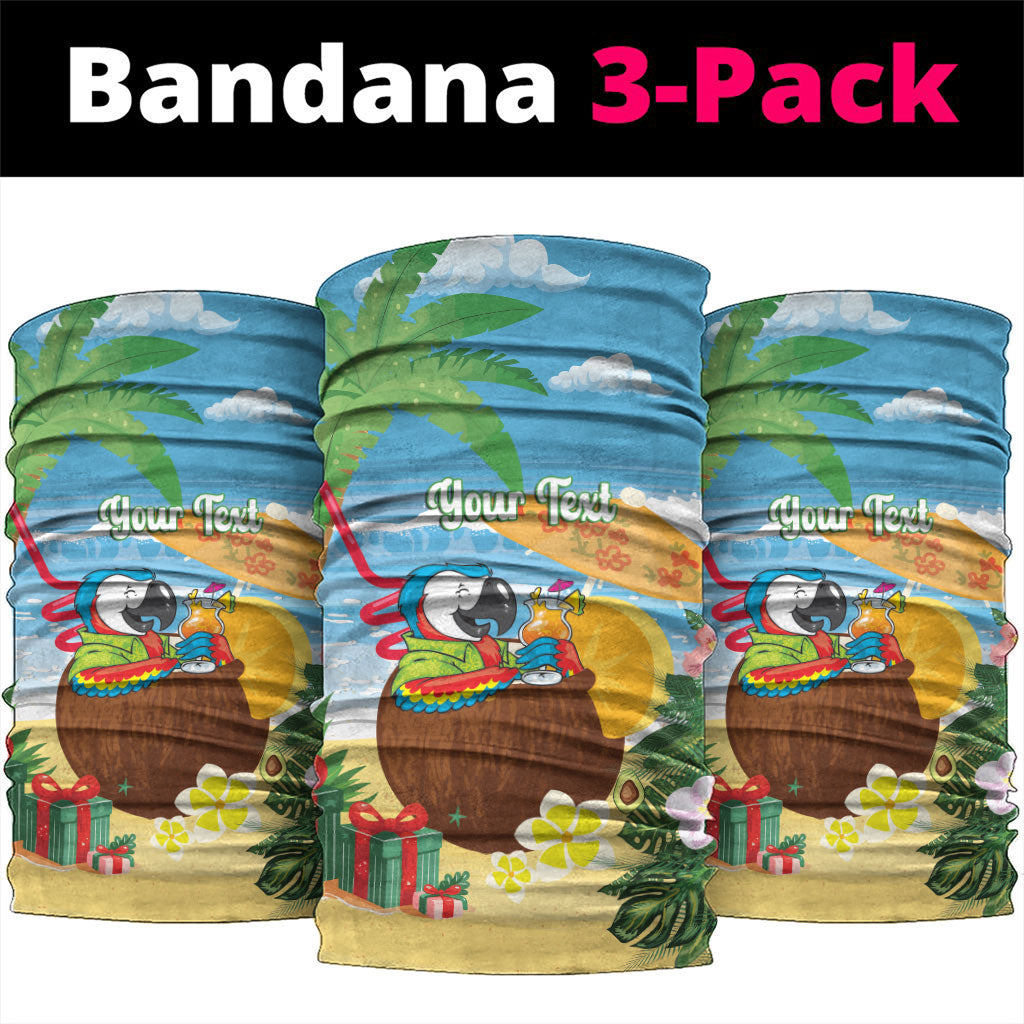 Chilling Parrot Hawaii Summer Christmas Personalized Neck Gaiter It's 5 O'Clock Somewhere Beachy Vibes LT14 package One Size: 25*50cm Blue - Polynesian Pride