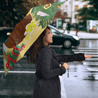 Chilling Parrot Hawaii Summer Christmas Personalized Umbrella It's 5 O'Clock Somewhere Beachy Vibes