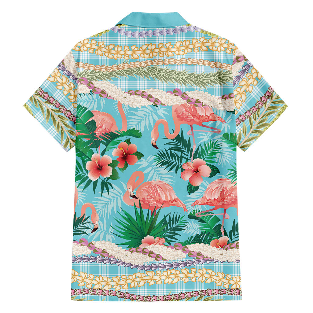 Flamingo Hawaii Summer Family Matching Puletasi and Hawaiian Shirt Hawaiian Lei Pakala Motifs Tropical Style LT14 - Polynesian Pride