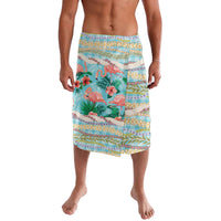 Flamingo Hawaii Summer Lavalava Hawaiian Lei Pakala Motifs Tropical Style