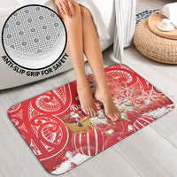 New Zealand Christmas In July Bathroom Set Funny Santa Sheep Meri Kirihimete Red LT14 - Polynesian Pride