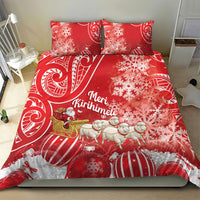 New Zealand Christmas In July Bedding Set Funny Santa Sheep Meri Kirihimete Red LT14 - Polynesian Pride