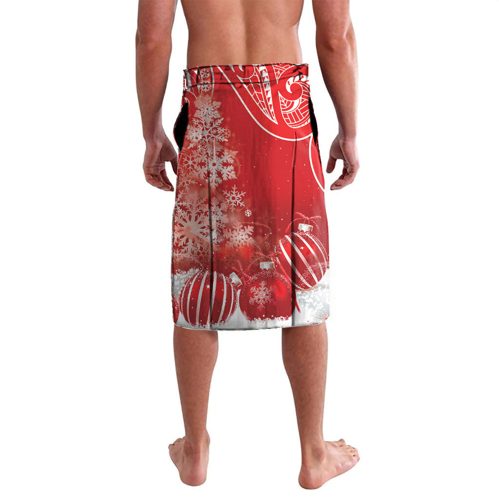 New Zealand Christmas In July Personalised Lavalava Funny Santa Sheep Meri Kirihimete Red LT14 - Polynesian Pride