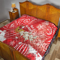 New Zealand Christmas In July Quilt Funny Santa Sheep Meri Kirihimete Red LT14 - Polynesian Pride