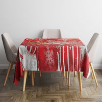 New Zealand Christmas In July Tablecloth Funny Santa Sheep Meri Kirihimete Red LT14 - Polynesian Pride