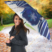 New Zealand Christmas In July Umbrella Funny Santa Sheep Meri Kirihimete Blue LT14 - Polynesian Pride
