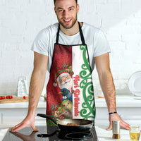 Meri Kirihimete New Zealand Apron Cute Santa NZ Animals and Pohutukawa LT14 - Polynesian Pride