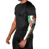 Meri Kirihimete New Zealand Personalised Arm Sleeves Cute Santa NZ Animals and Pohutukawa LT14 - Polynesian Pride