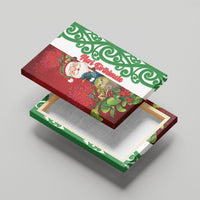 Meri Kirihimete New Zealand Canvas Wall Art Cute Santa NZ Animals and Pohutukawa LT14 - Polynesian Pride