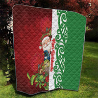 Meri Kirihimete New Zealand Quilt Cute Santa NZ Animals and Pohutukawa LT14 - Polynesian Pride
