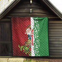 Meri Kirihimete New Zealand Quilt Cute Santa NZ Animals and Pohutukawa LT14 - Polynesian Pride