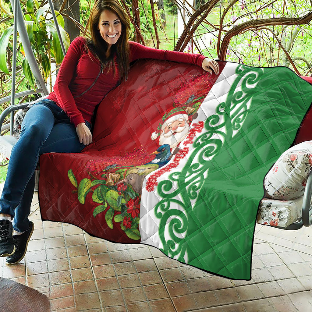 Meri Kirihimete New Zealand Quilt Cute Santa NZ Animals and Pohutukawa LT14 - Polynesian Pride