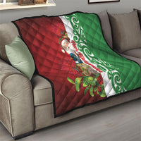 Meri Kirihimete New Zealand Quilt Cute Santa NZ Animals and Pohutukawa LT14 - Polynesian Pride