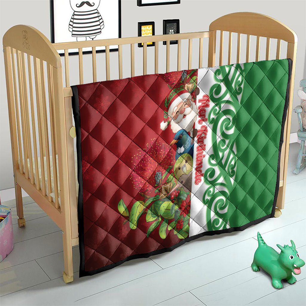 Meri Kirihimete New Zealand Quilt Cute Santa NZ Animals and Pohutukawa LT14 - Polynesian Pride