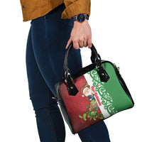 Meri Kirihimete New Zealand Shoulder Handbag Cute Santa NZ Animals and Pohutukawa LT14 - Polynesian Pride