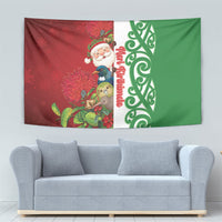 Meri Kirihimete New Zealand Tapestry Cute Santa NZ Animals and Pohutukawa LT14 - Polynesian Pride