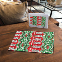 New Zealand Christmas In July Puzzle Meri Kirihimete Hei Tiki Taniko Motifs Seamless LT14 - Polynesian Pride