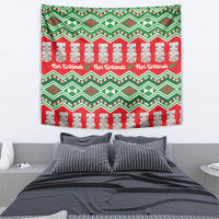 New Zealand Christmas In July Tapestry Meri Kirihimete Hei Tiki Taniko Motifs Seamless LT14 - Polynesian Pride